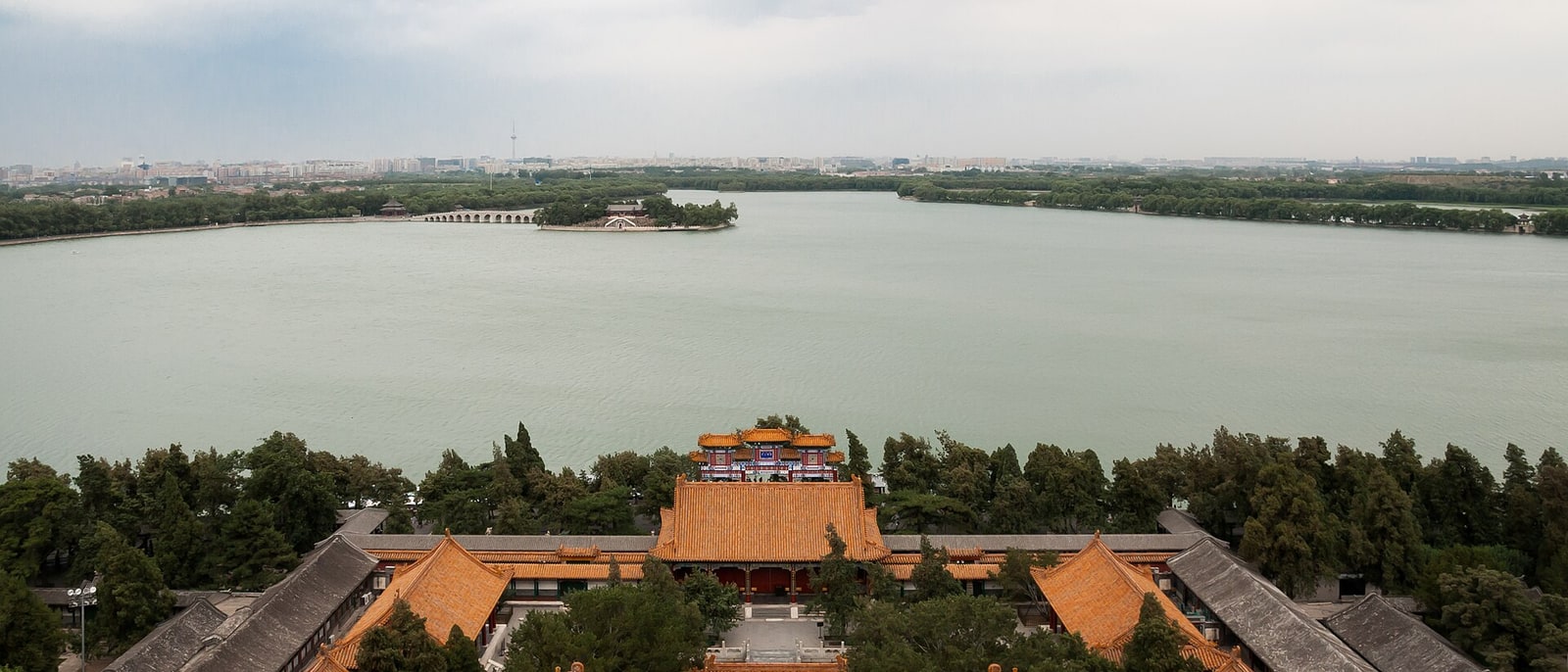 The Summer Palace over Kunming Lake, from the Tower of Buddhist Incense