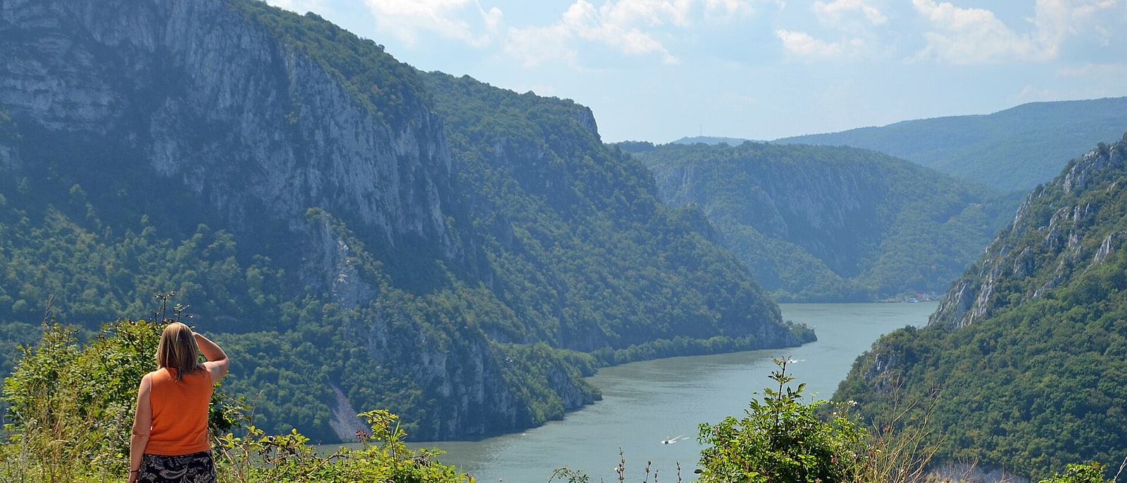 The Danube squeezed through the Iron Gates