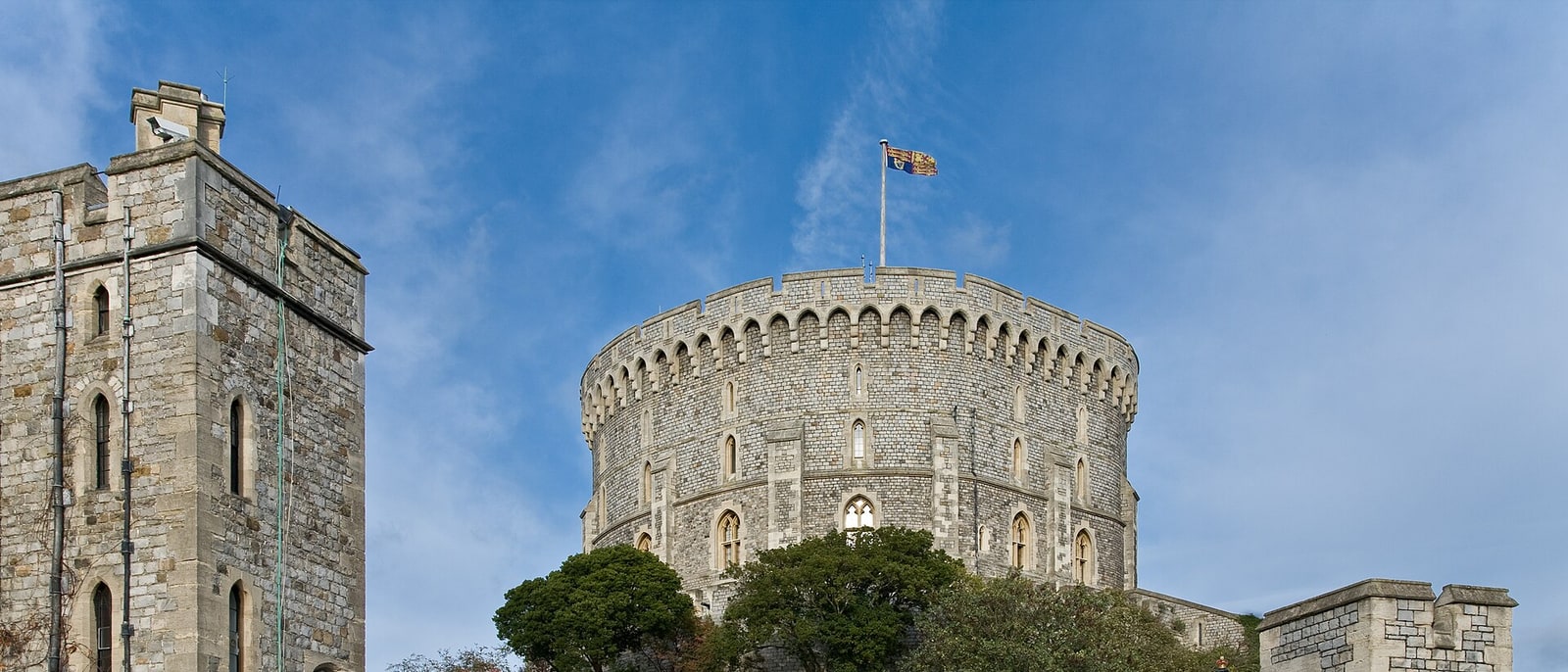 The Round Tower of Windsor Castle on its mound