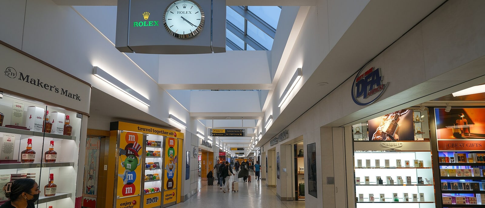 Inside a terminal at JFK airport