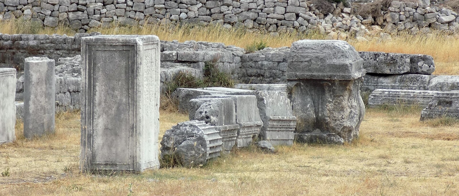 The fallen columns and blocks of Doclea