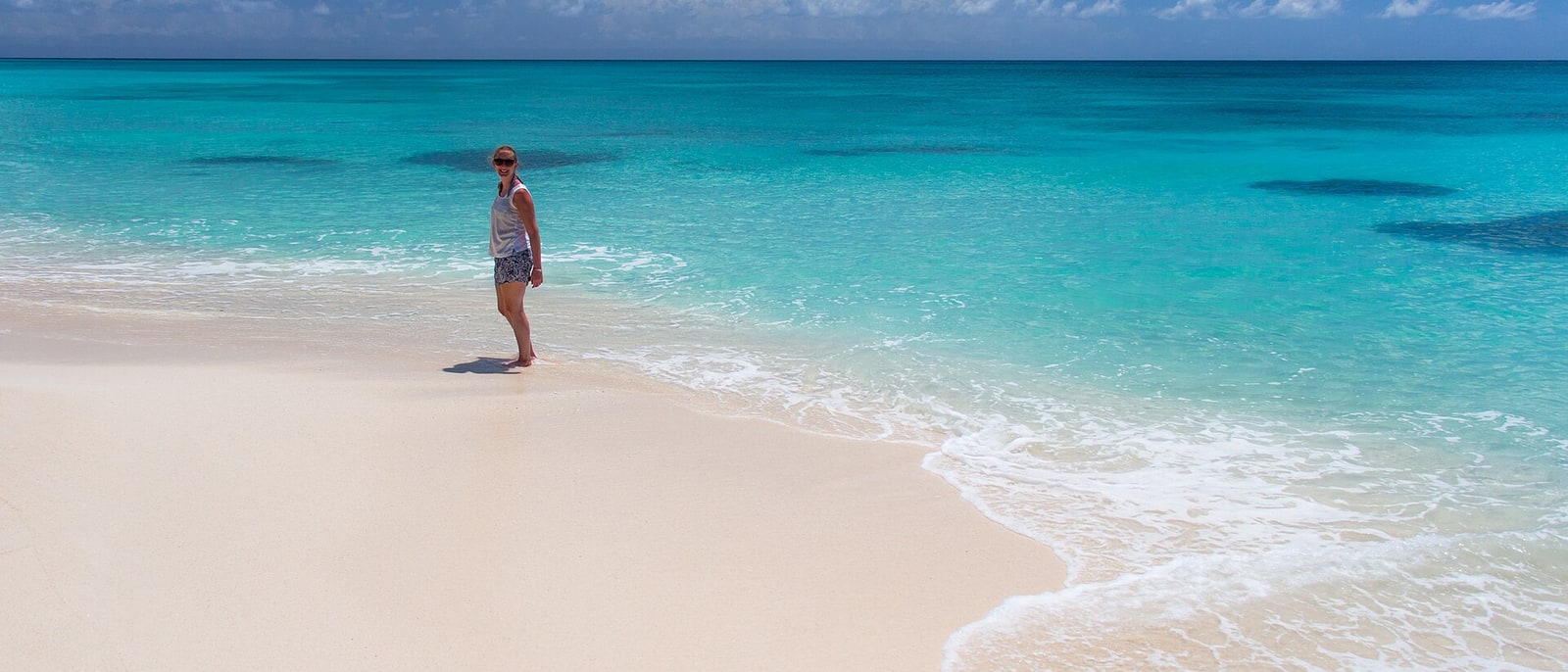 The clear shallows of Saona island, where Saturday’s boat goes