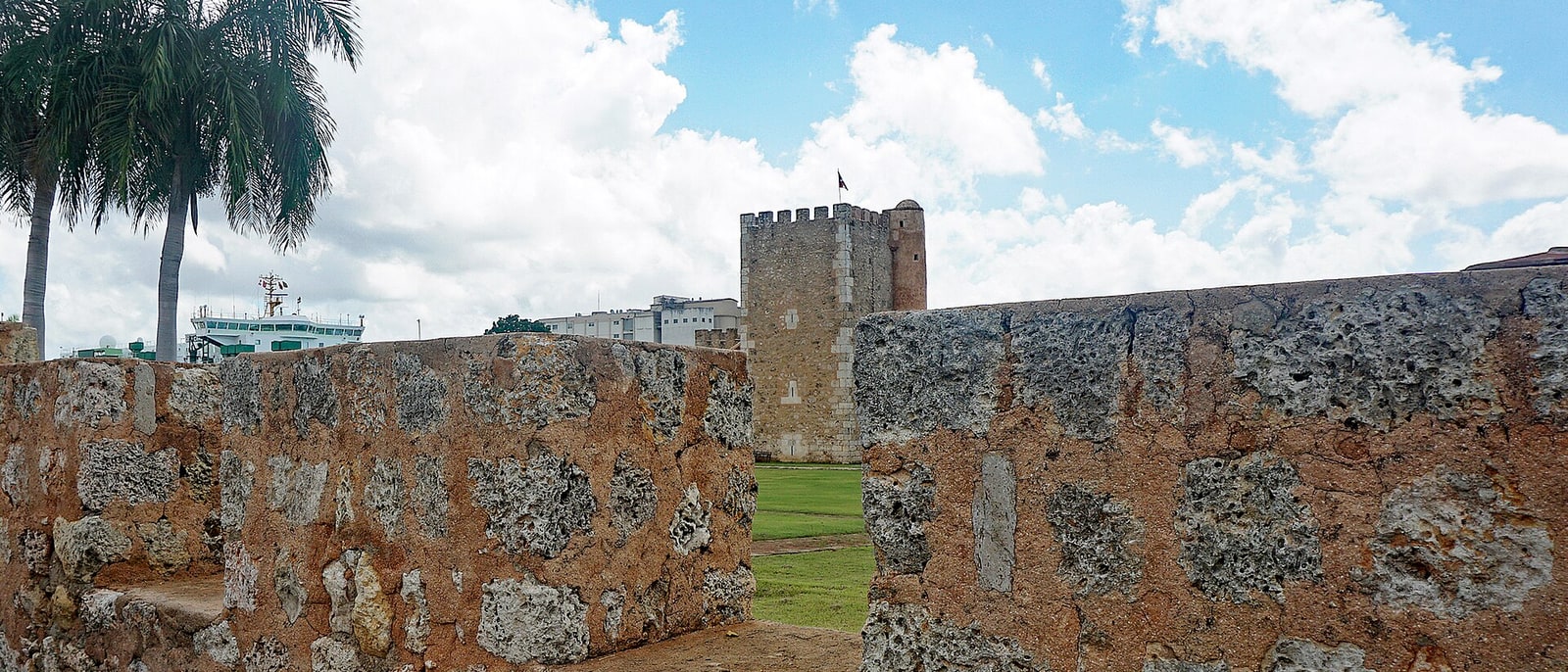 Fortaleza Ozama, the oldest military fort in the Americas, above the river