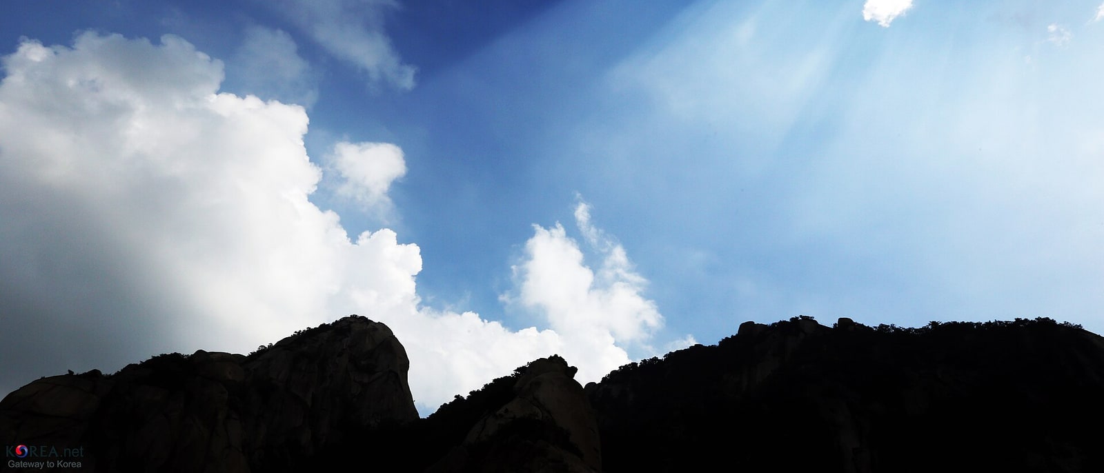 The rock ridges of Bukhansan, on the edge of Seoul